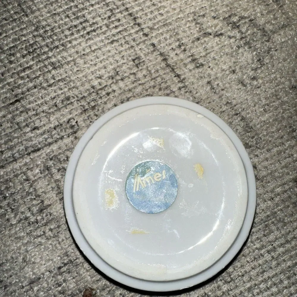 VTG Ashtray Japan Trinket‎ Dish 60 Light Blue Floral Beautiful